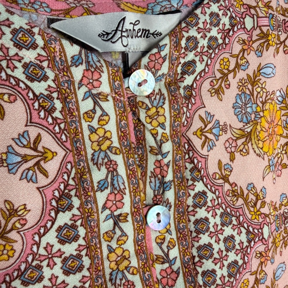 Arnhem Floral Boho Crop Cami Top Pink US 6 (10 - AU/UK) - Picture 4 of 9